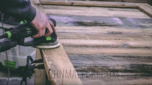 Finish Reclaimed Wood - Oribital Sander