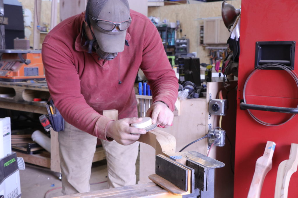 Cabriole Legs - Sand and Finish 