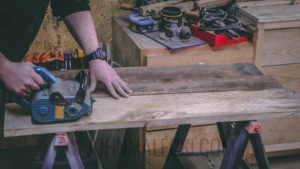 Finish wood with fire - Sand Wood_