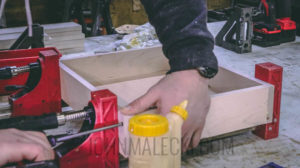 Outfeed Storage Bench - Assemble Storage Bins (1 of 1)