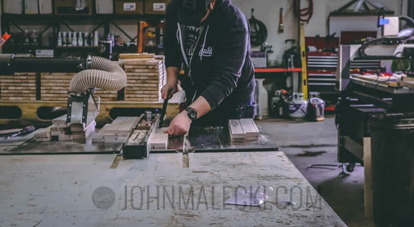 Outfeed Storage Bench - Cut Drawer Bottom grooves (1 of 1)