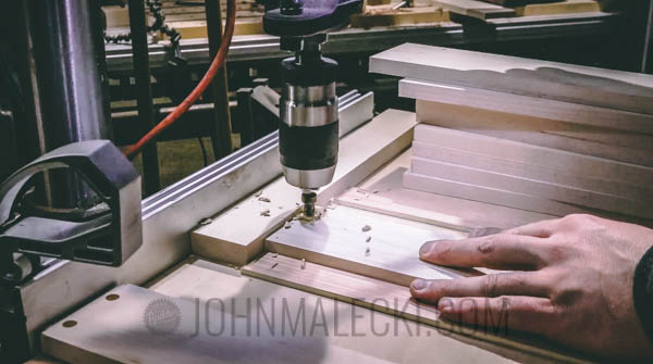 Outfeed Storage Bench - Pre Deill Storage Bins (1 of 1)