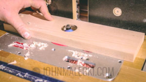 Outfeed Storage Bench -Cut Drawer Face Holes (1 of 1)
