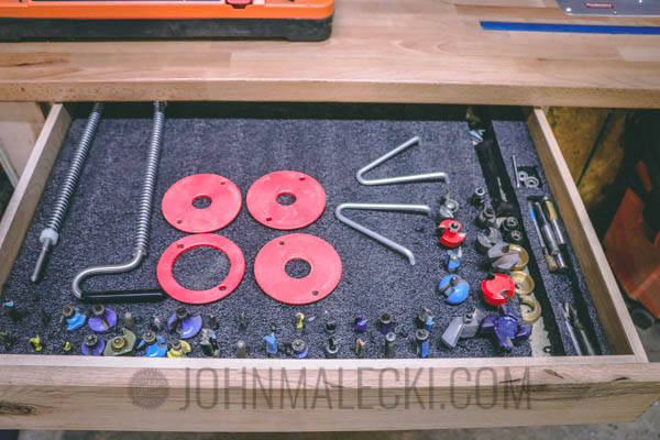 Router Table Bit Storage 