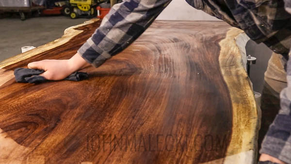 Live Edge Slab - Rub Finish 