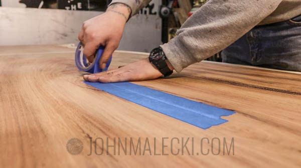 Live Edge Slab - Taping 