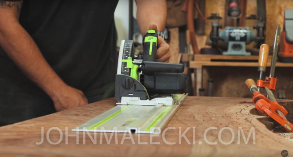 River Table Build- Cut Slabs To Final Dimension 