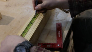 Sawhorse Layout Mortises 