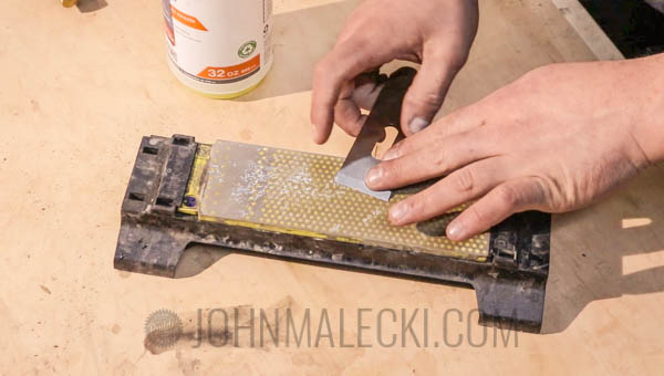 Hand Plane Sharpening - Flatten Plane Back 