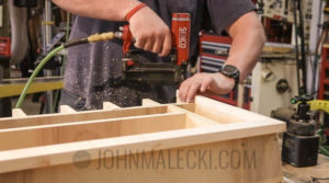 Drill Charging Station Cut & Attach Face Frame 