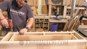 Drill Charging Station Cut & Attach Face Frame 