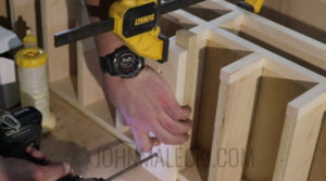 Drill Charging Station Cut & Attach Face Frame 