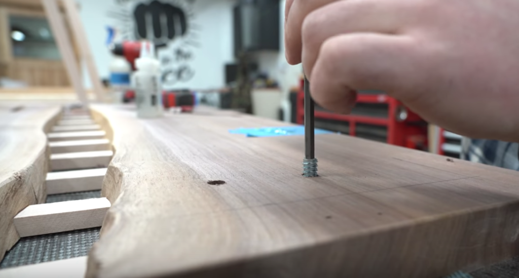 Live Edge Table With A Zipper River 