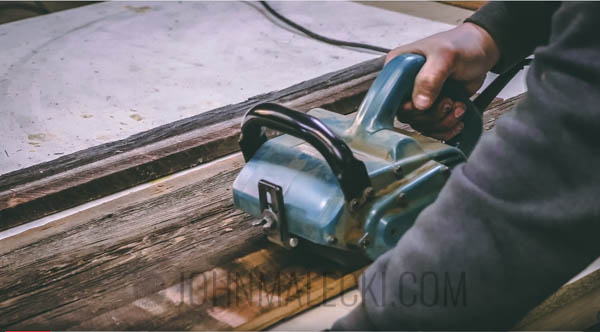 Finish Reclaimed Wood - Makita Sander_