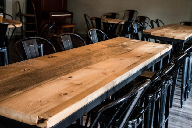 Reclaimed Wood Industrial Tables