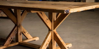 Reclaimed X Dining Table