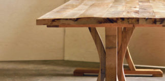 Curved Dining Table Base Detail