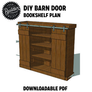 BARNDOOR BOOKSHELF PLAN THUMB