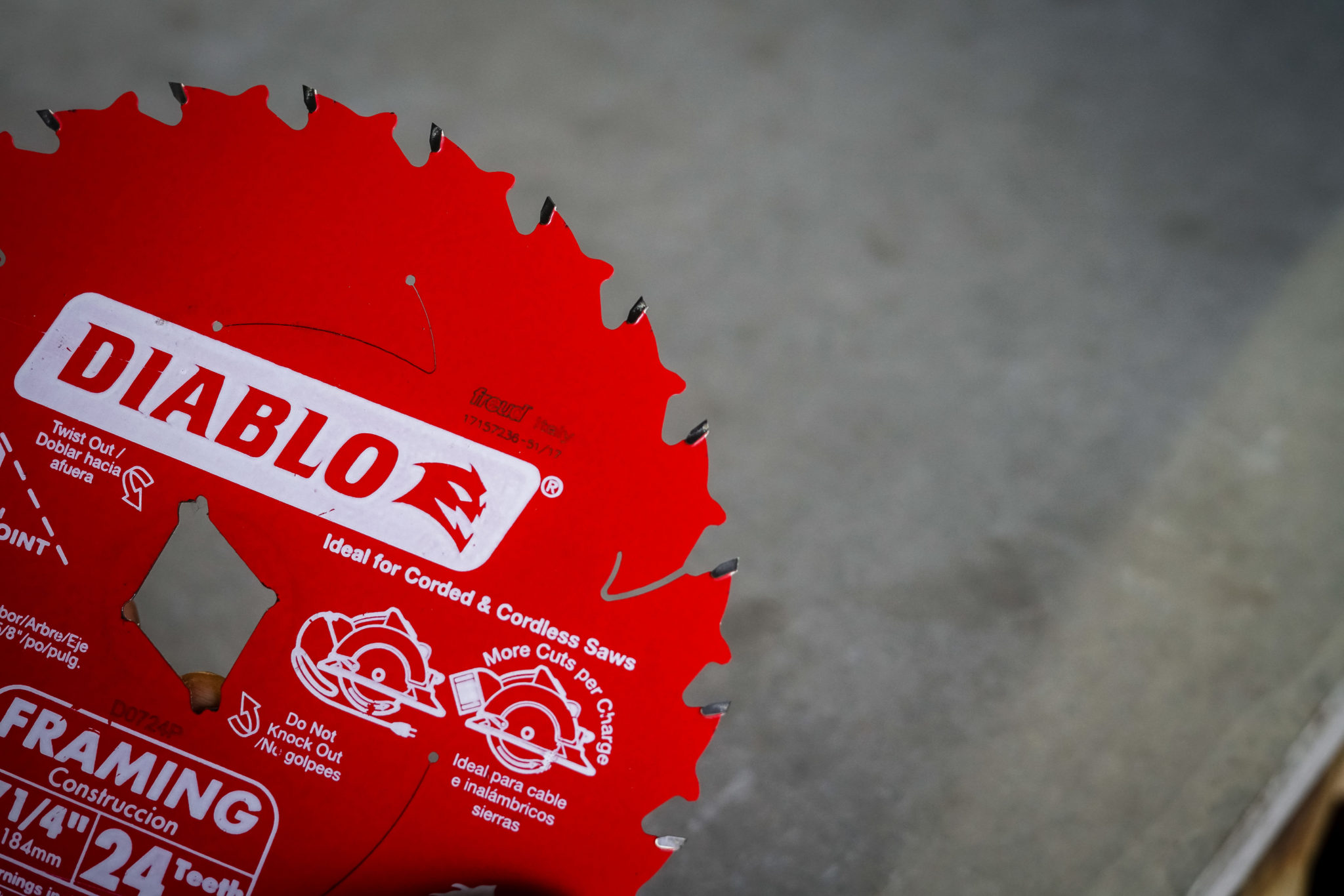 Diablo 7-1-4 in. X 24-Teeth Tracking Saw Blade